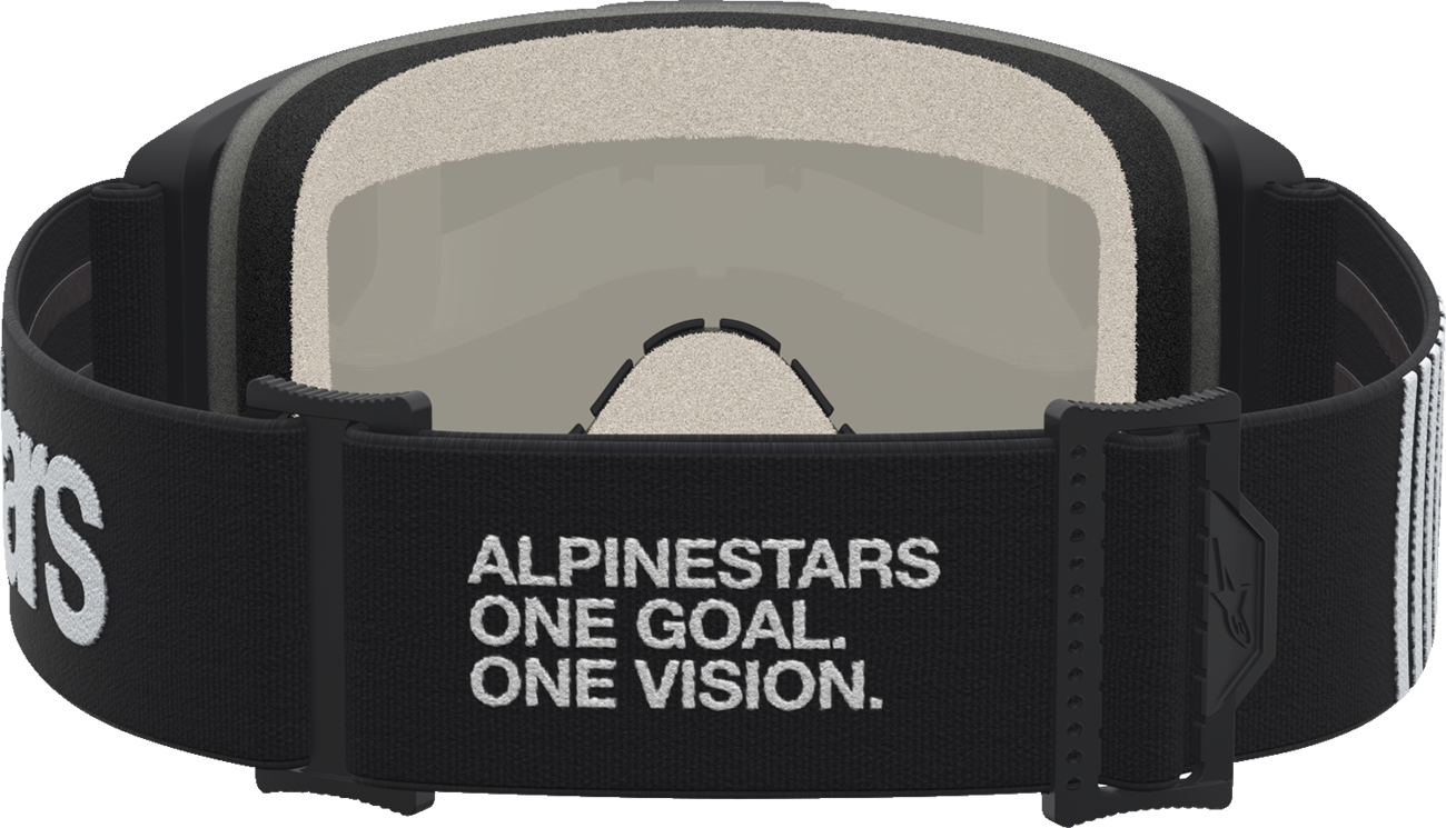 ALPINESTARS GOGGLES Vision 5 Goggle - Hone - Black/White - Gold Mirror Lens 5101827-1762