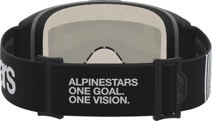 ALPINESTARS GOGGLES Vision 5 Goggle - Hone - Black/White - Gold Mirror Lens 5101827-1762