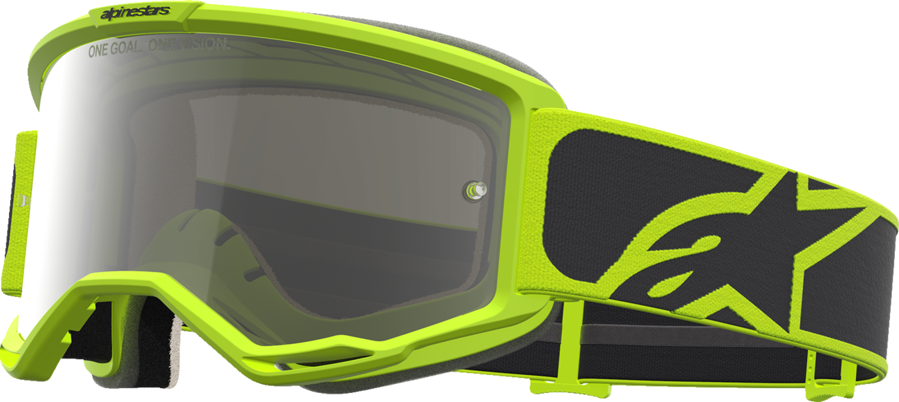 ALPINESTARS GOGGLES Vision 5 Goggle - Rora - Yellow Fluo/Black - Silver Mirror Lens 5101927-1744