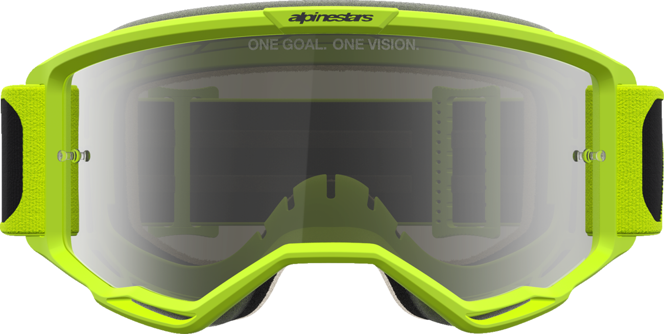 ALPINESTARS GOGGLES Vision 5 Goggle - Rora - Yellow Fluo/Black - Silver Mirror Lens 5101927-1744