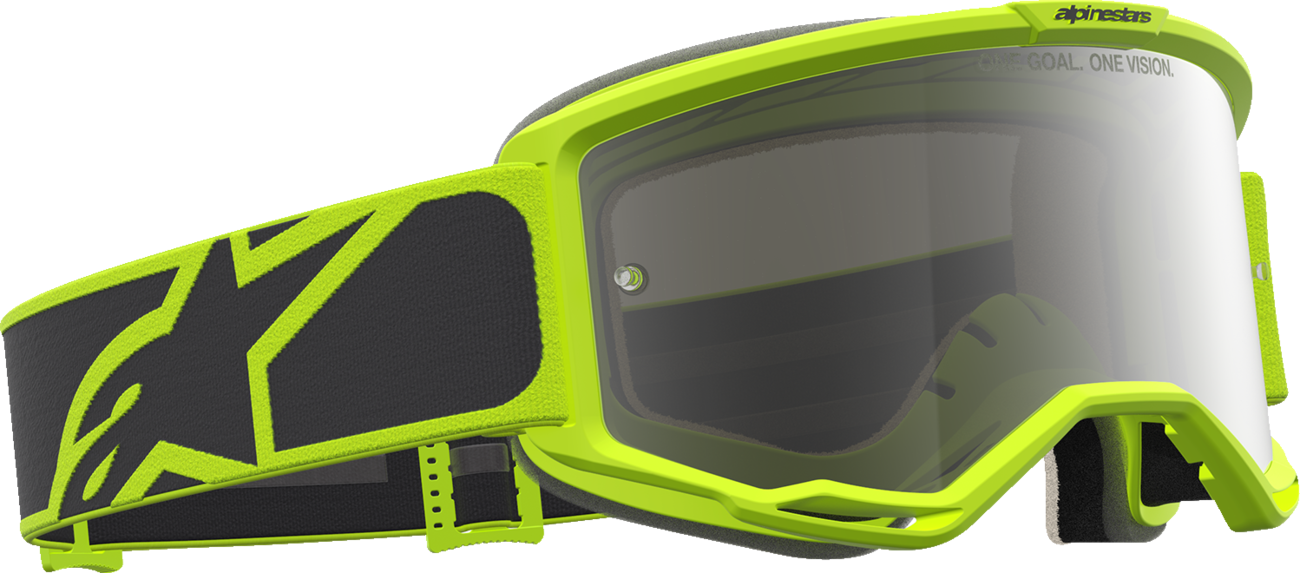 ALPINESTARS GOGGLES Vision 5 Goggle - Rora - Yellow Fluo/Black - Silver Mirror Lens 5101927-1744