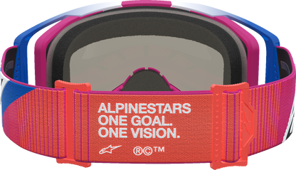 ALPINESTARS GOGGLES Vision 8 Goggle - Maven - Fire Red/Black - Red Mirror Lens 5101627-3235