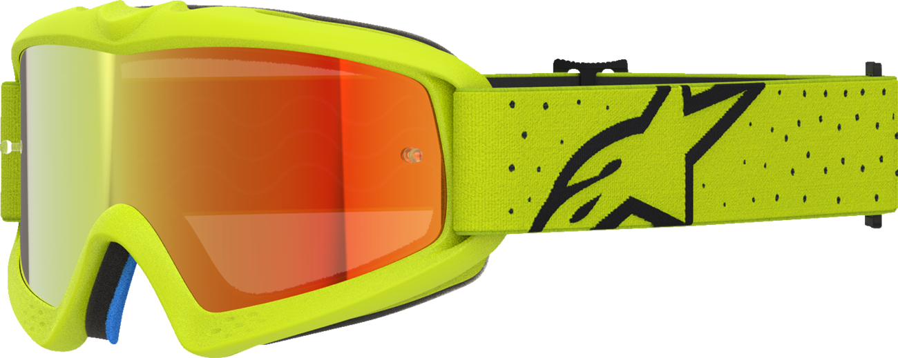 ALPINESTARS GOGGLES Youth Vision Goggle - Vesta - Yellow Fluo/Black - Red Mirror Lens 5140127-5002