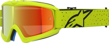 ALPINESTARS GOGGLES Youth Vision Goggle - Vesta - Yellow Fluo/Black - Red Mirror Lens 5140127-5002