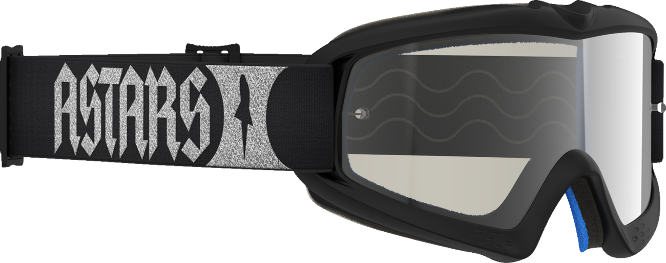 ALPINESTARS GOGGLES Youth Vision Goggle - Atrox - Black/Silver - Silver Mirror Lens 5140327-1728