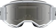 ALPINESTARS GOGGLES Vision 3 Goggle - Wordmark - White/Black - Silver Mirror Lens 5103225-2094