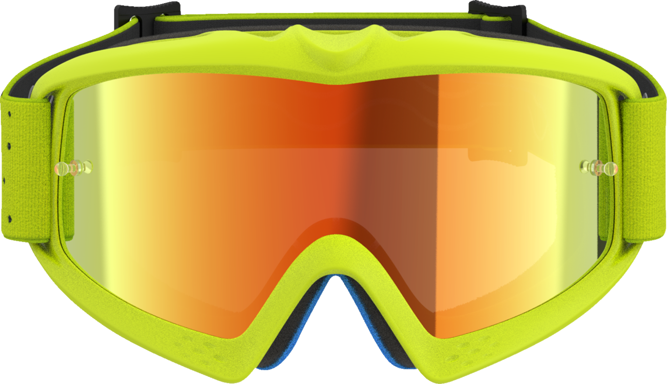 ALPINESTARS GOGGLES Youth Vision Goggle - Vesta - Yellow Fluo/Black - Red Mirror Lens 5140127-5002