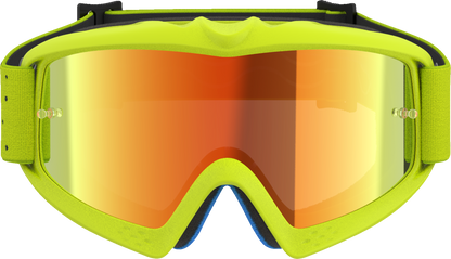 ALPINESTARS GOGGLES Youth Vision Goggle - Vesta - Yellow Fluo/Black - Red Mirror Lens 5140127-5002