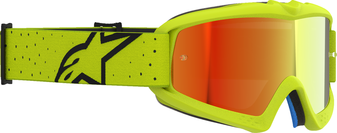 ALPINESTARS GOGGLES Youth Vision Goggle - Vesta - Yellow Fluo/Black - Red Mirror Lens 5140127-5002