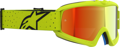 ALPINESTARS GOGGLES Youth Vision Goggle - Vesta - Yellow Fluo/Black - Red Mirror Lens 5140127-5002