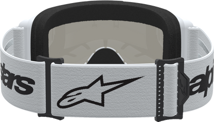 ALPINESTARS GOGGLES Vision 3 Goggle - Wordmark - White/Black - Silver Mirror Lens 5103225-2094