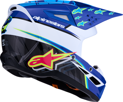 ALPINESTARS SM3 Helmet - Falcon - Blue/White/Black/Pink Fluo - Medium 8300927-7347-M