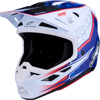 ALPINESTARS SM7 Helmet - Blaster - White/Blue/Red - Large 8301627-2217-L