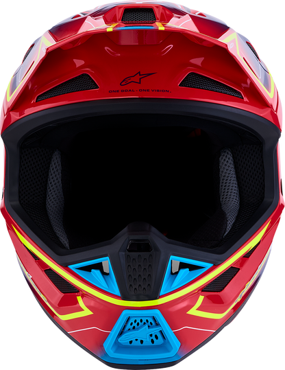 ALPINESTARS SM7 Helmet - Cast - Red/Yellow Fluo/Blue - XS 8302626-3226-XS