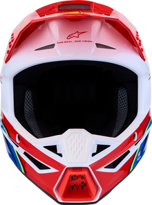 ALPINESTARS Youth SM3 Helmet - Falcon - Red Fluo/White/Blue/Yellow Fluo - Large 8301327-3206- YL