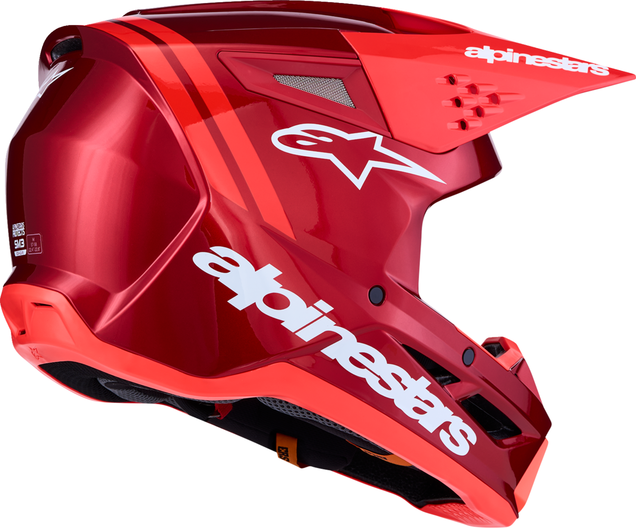 ALPINESTARS SM3 Helmet - Radium - Red/Red Fluo/White - XS 8300826-3216-XS