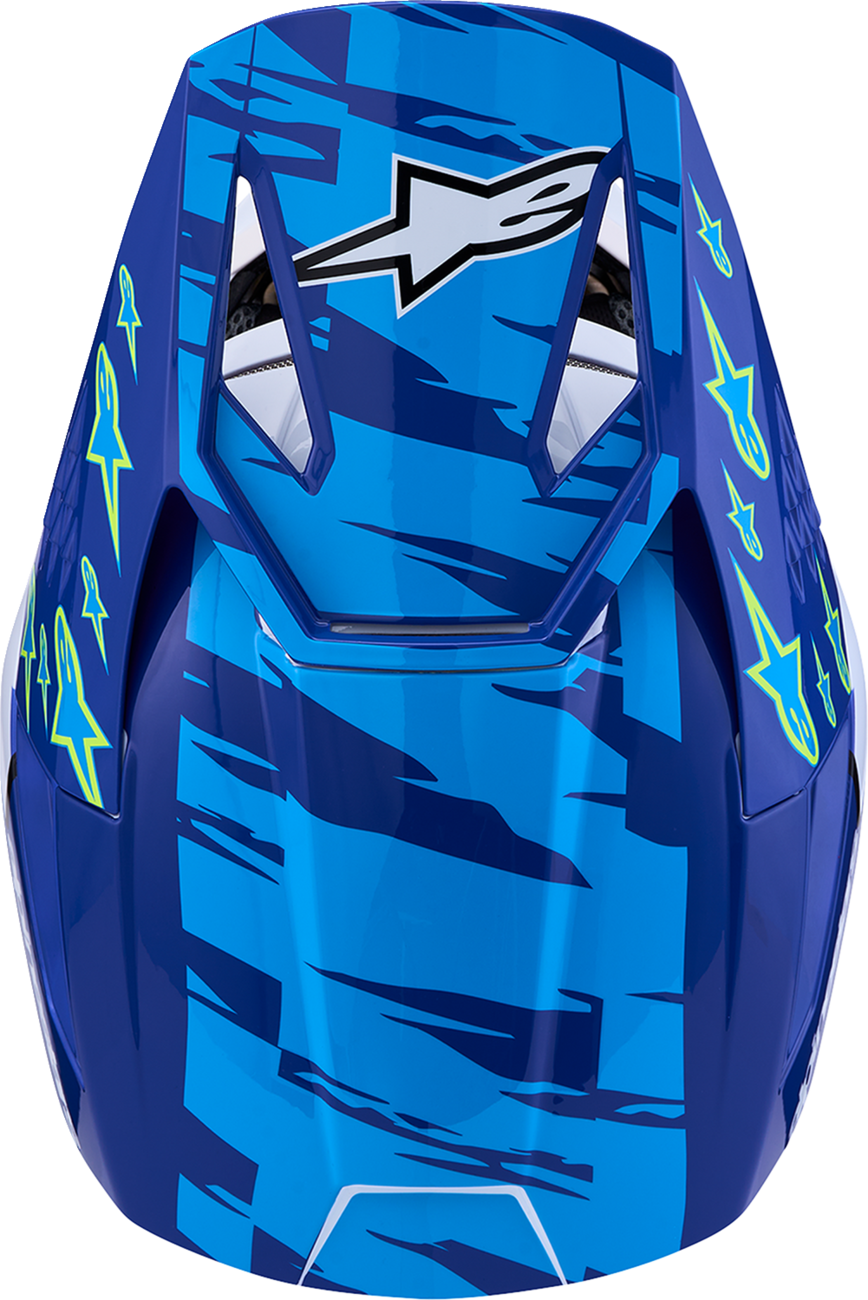 ALPINESTARS Youth SM3 Helmet - Falcon - Blue/White/Black/Pink Fluo - Small 8301327-7347- YS