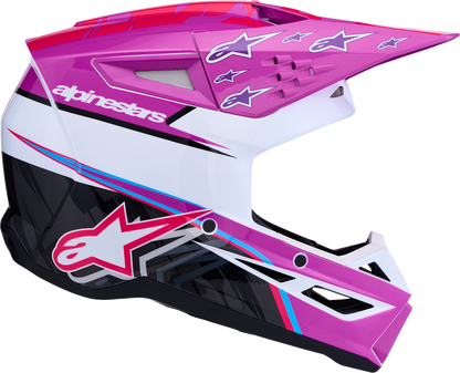ALPINESTARS SM3 Helmet - Falcon - Purple/White/Black/Pink Fluo - XS 8300927-3222-XS