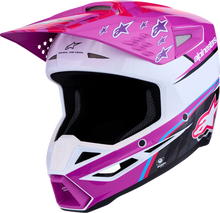 ALPINESTARS SM3 Helmet - Falcon - Purple/White/Black/Pink Fluo - Small 8300927-3222-S