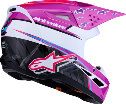 ALPINESTARS SM3 Helmet - Falcon - Purple/White/Black/Pink Fluo - Small 8300927-3222-S