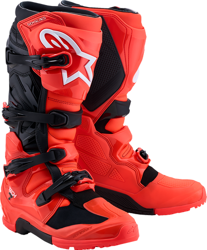 ALPINESTARS Tech 7 Enduro Boots - Black/Fluorescent Red - US 14 / EU 49.5 2010426-314-14