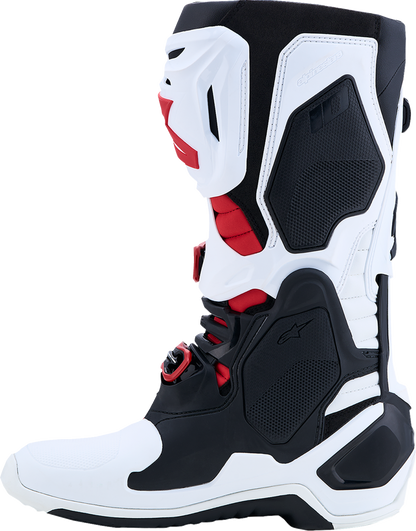 ALPINESTARS Tech 10 Boots - White/Black/Bright Red - US 14 / EU 49.5 2010020-2030-14