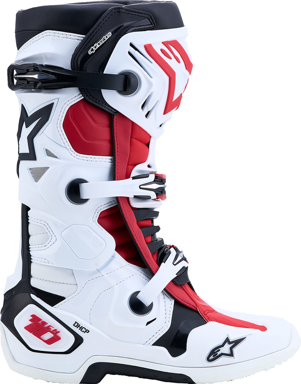 ALPINESTARS Tech 10 Boots - White/Black/Bright Red - US 14 / EU 49.5 2010020-2030-14