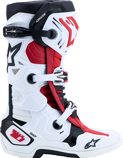 ALPINESTARS Tech 10 Boots - White/Black/Bright Red - US 14 / EU 49.5 2010020-2030-14