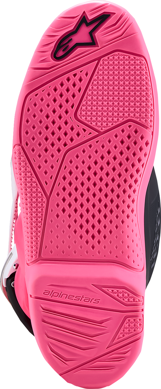 ALPINESTARS Youth Tech 7S Boots - Fluorescent Pink/Black/White - US 2 / EU 34 2015017-3187-2