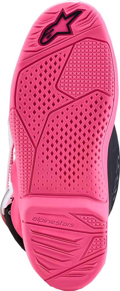 ALPINESTARS Youth Tech 7S Boots - Fluorescent Pink/Black/White - US 2 / EU 34 2015017-3187-2