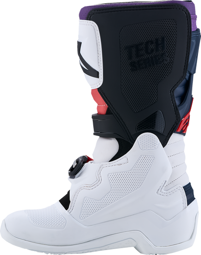 ALPINESTARS Youth Tech 7S Boots - Dark Blue/White/Black/Purple - US 7 / EU 40.5 2015017-7341-7