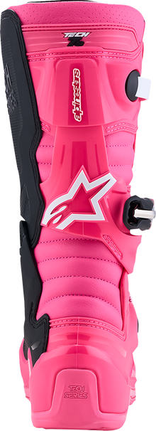 ALPINESTARS Youth Tech 7S Boots - Fluorescent Pink/Black/White - US 5 / EU 38 2015017-3187-5