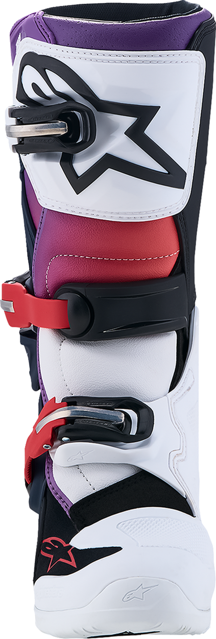 ALPINESTARS Youth Tech 7S Boots - Dark Blue/White/Black/Purple - US 8 / EU 42 2015017-7341-8