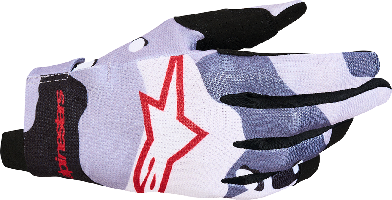 ALPINESTARS Radar Gloves - Ash Gray/Light Lilac/Red/Black - Medium 3561824-9347-M