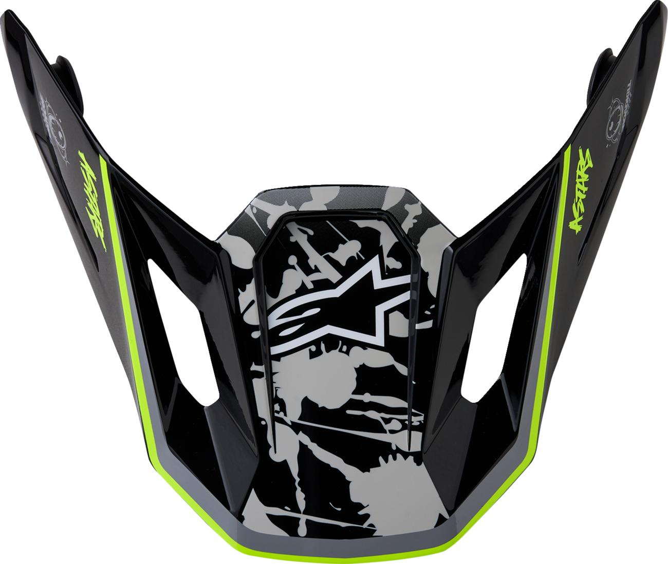 ALPINESTARS SM7 Visor - Blaster - Black/Gray/Yellow Fluo 8980127-1697