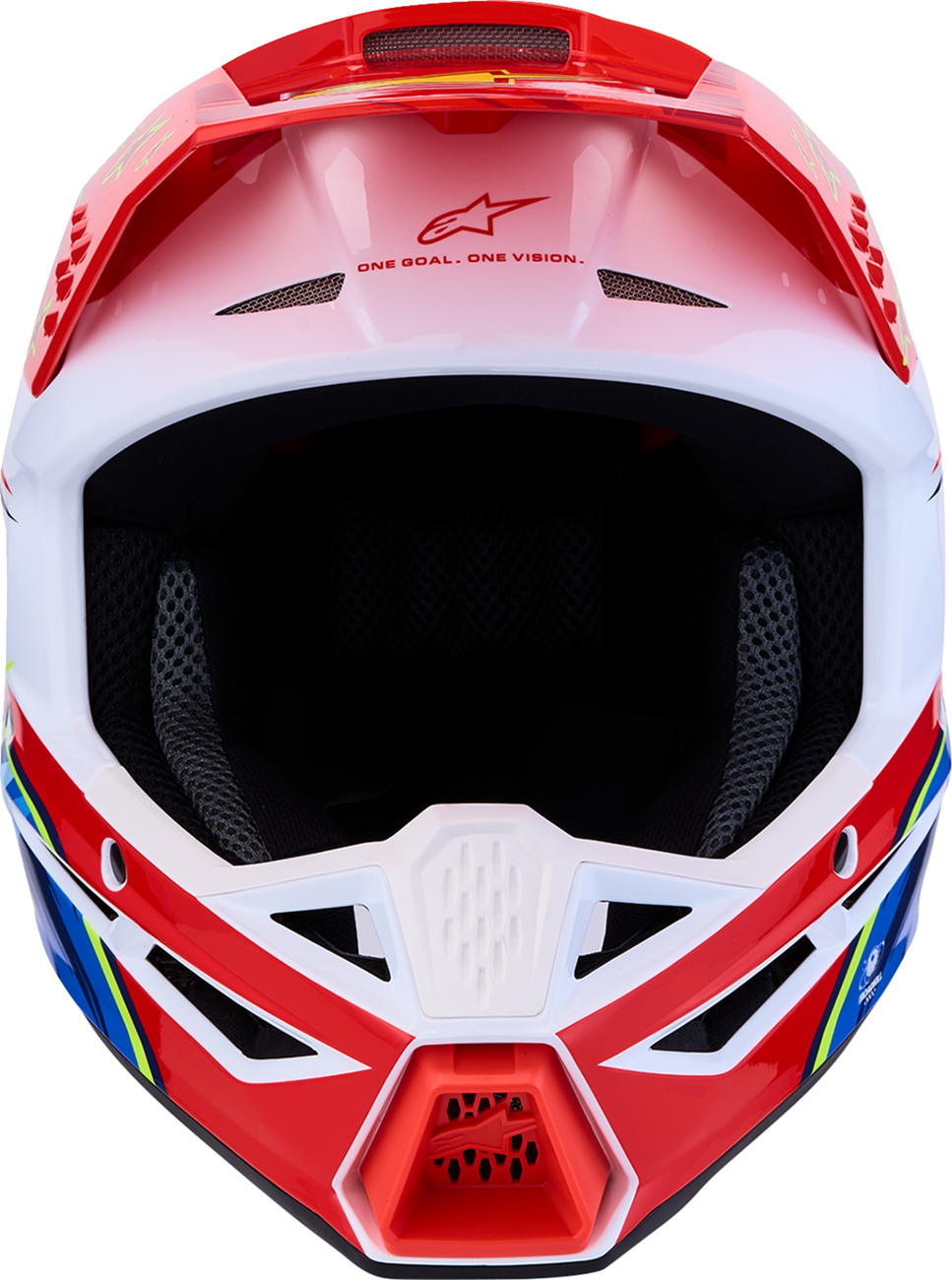 ALPINESTARS Youth SM3 Helmet - Falcon - Red Fluo/White/Blue/Yellow Fluo - Small 8301327-3206- YS