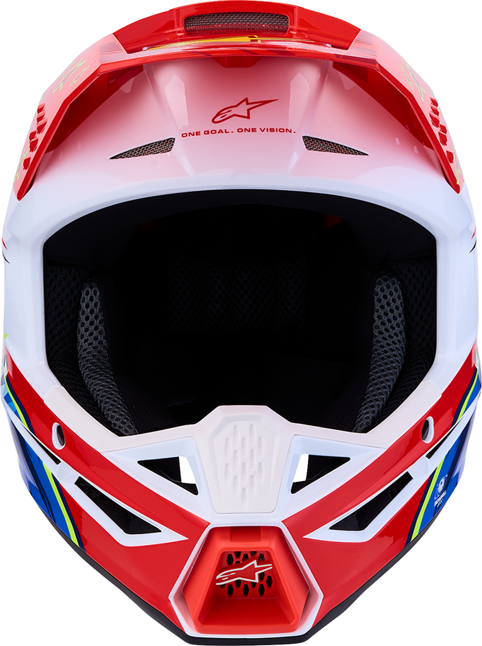 ALPINESTARS SM3 Helmet - Falcon - Red Fluo/White/Blue/Yellow Fluo - Small 8300927-3206-S