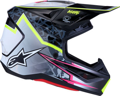 ALPINESTARS SM7 Helmet - Blaster - Black/Gray/White/Yellow Fluo - Medium 8301627-1697-M