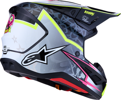 ALPINESTARS SM7 Helmet - Blaster - Black/Gray/White/Yellow Fluo - Medium 8301627-1697-M
