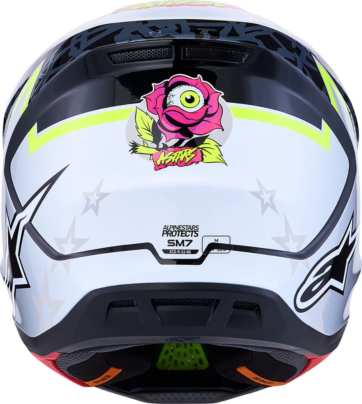 ALPINESTARS SM7 Helmet - Blaster - Black/Gray/White/Yellow Fluo - Medium 8301627-1697-M