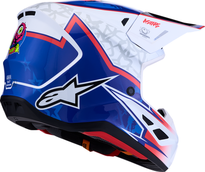 ALPINESTARS SM7 Helmet - Blaster - White/Blue/Red - Small 8301627-2217-S