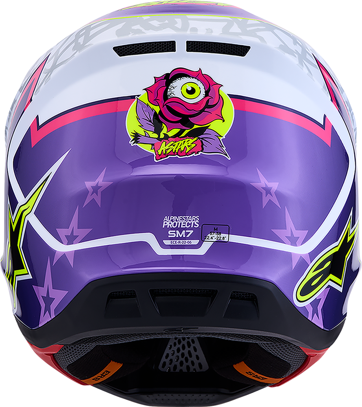 ALPINESTARS SM7 Helmet - Blaster - Purple/Pink/White - Medium 8301627-3224-M
