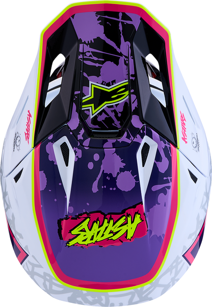 ALPINESTARS SM7 Helmet - Blaster - Purple/Pink/White - Medium 8301627-3224-M