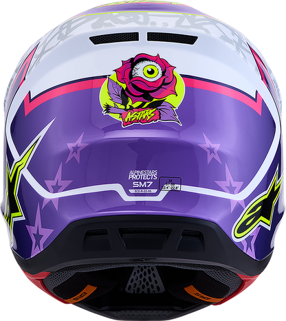 ALPINESTARS SM7 Helmet - Blaster - Purple/Pink/White - XS 8301627-3224-XS