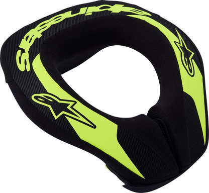 ALPINESTARS Youth Sequence Neck Roll - Yellow Fluo/Black - S/M 6741018-551-SM