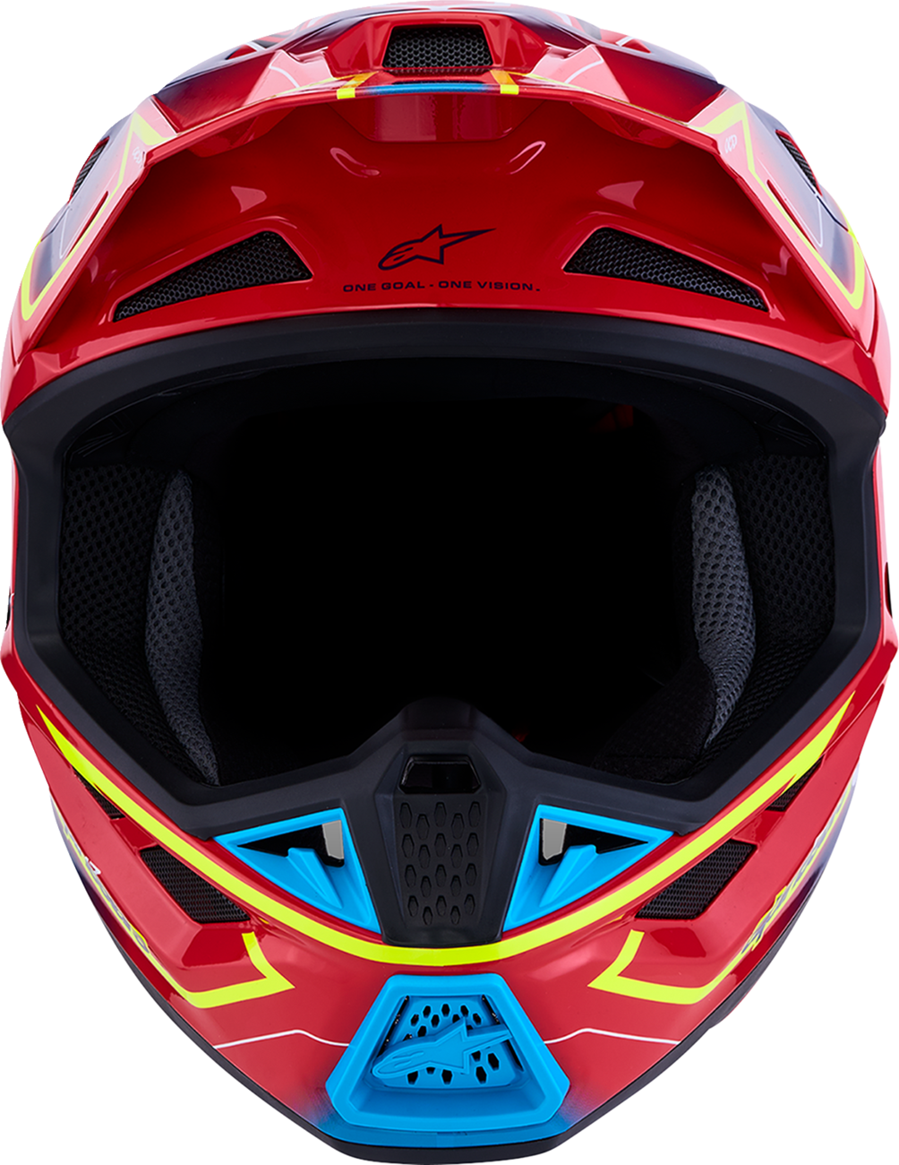 ALPINESTARS SM7 Helmet - Cast - Red/Yellow Fluo/Blue - Medium 8302626-3226-M