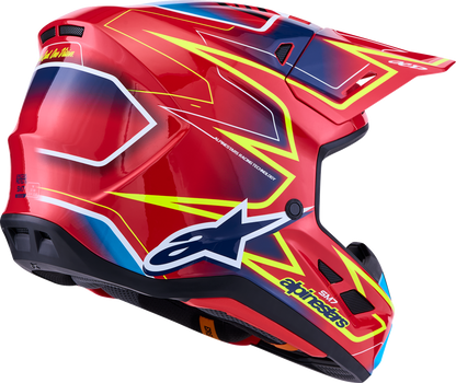 ALPINESTARS SM7 Helmet - Cast - Red/Yellow Fluo/Blue - Medium 8302626-3226-M