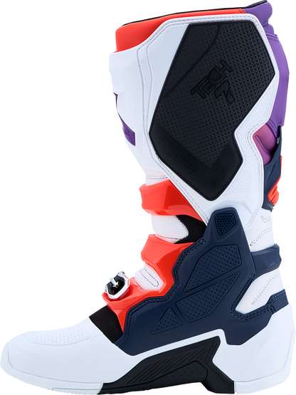 ALPINESTARS Tech 7 Boots - Purple/Blue/Fluorescent Red/White - US 13 / EU 48 2012025-3192-13
