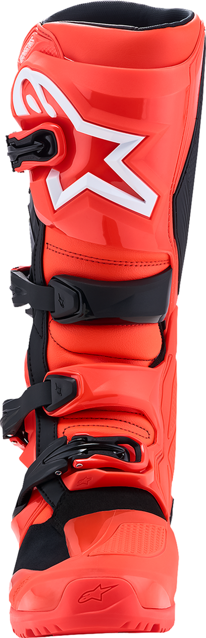 ALPINESTARS Tech 7 Enduro Boots - Black/Fluorescent Red - US 9 / EU 43 2010426-314-9