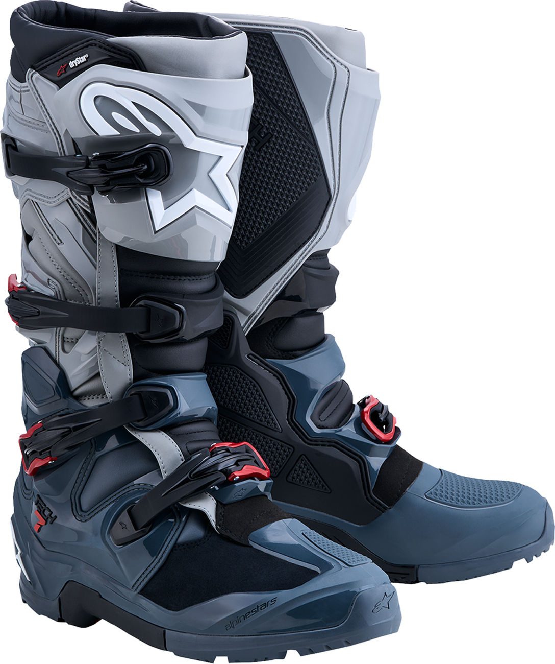 ALPINESTARS Tech 7 Enduro Drystar® Boots - Dark Gray/Red - US 8 / EU 42 2010526-9339-8